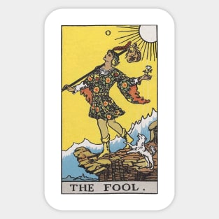 The Fool, Raider Waite tarot, Divination Tarot Sticker